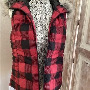 Plaid Puffer Vest